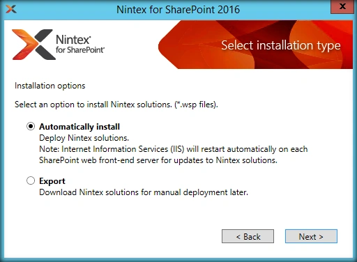 install