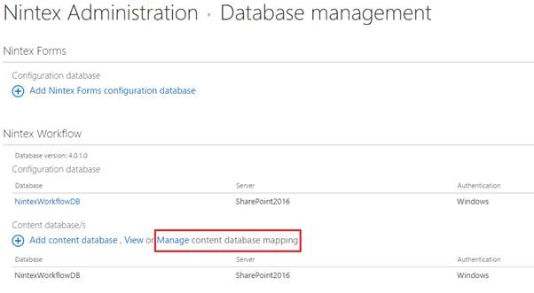 Database management