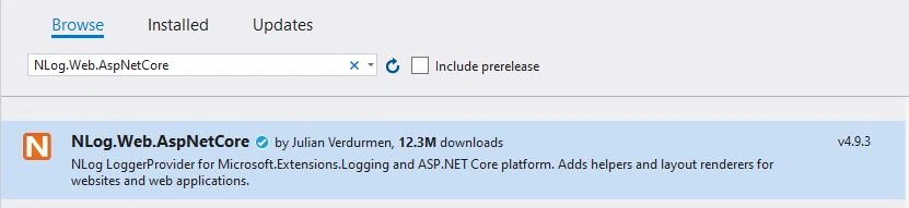 Integrating NLog With ASP.NET Core Web Application