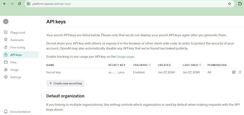 API Keys