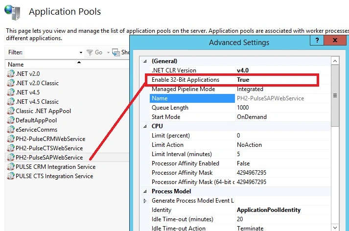 Application pools