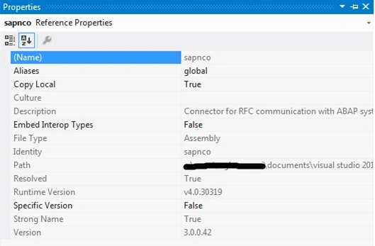 Reference property