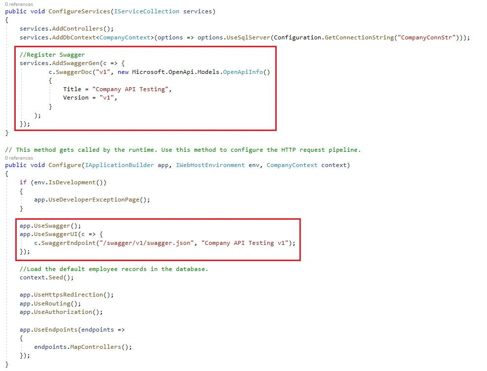 Integrating Swagger With Web API .NET Core Using Entity Framework