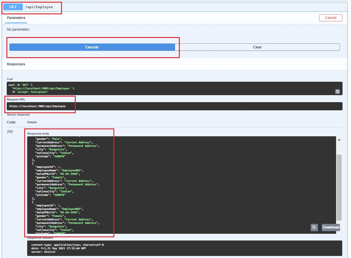 Integrating Swagger With Web API .NET Core Using Entity Framework