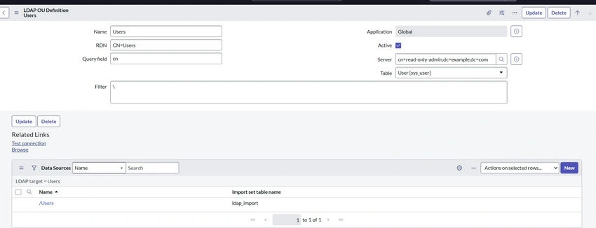LDAP sync