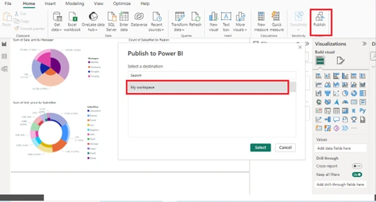 Power BI Report with Canvas App