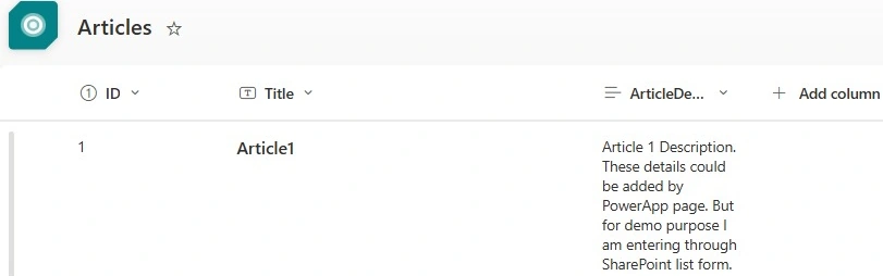 List content