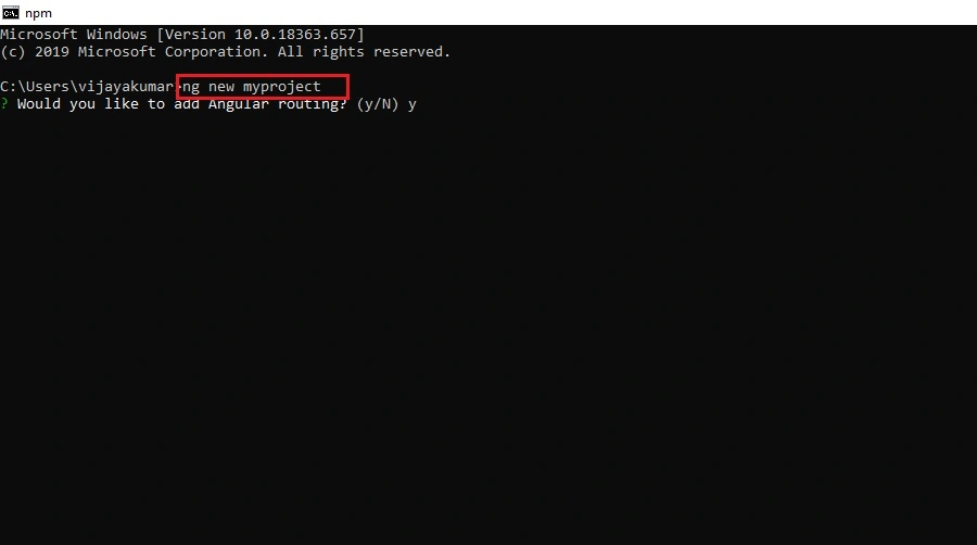 Angular Development Environment