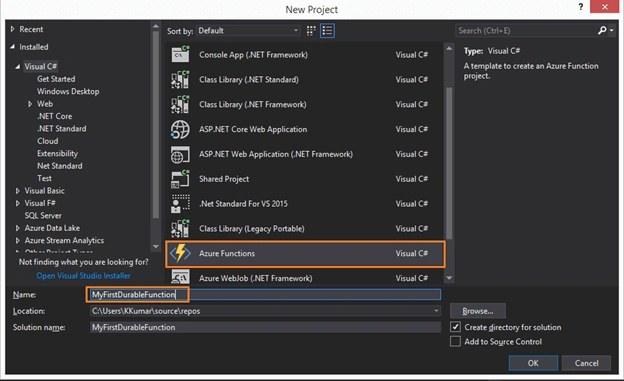 Azure Durable Functions 