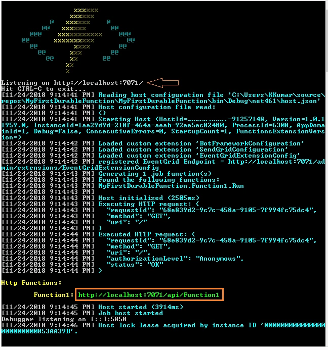 Azure Durable Functions 
