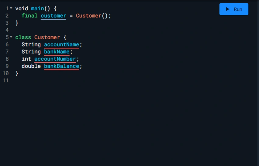 Classes in Flutter