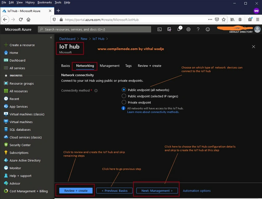 Configure networking