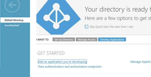 develop application