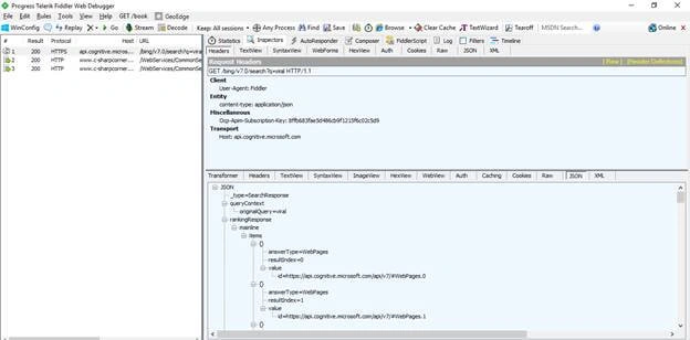 Bing Search API In Azure