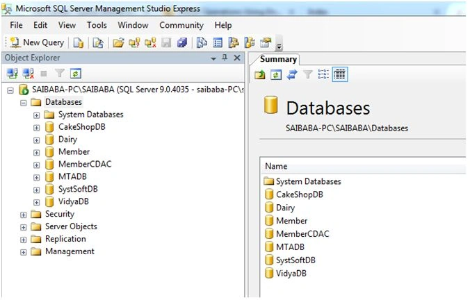 Database List