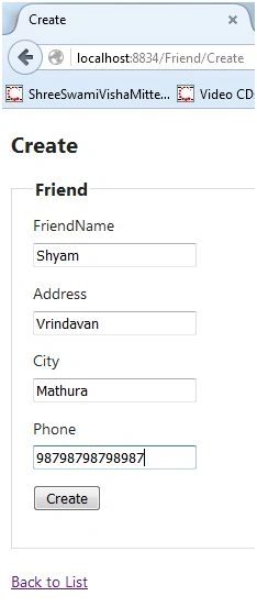Friends table