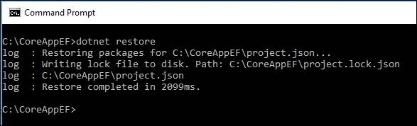 NuGet to restore dependencies