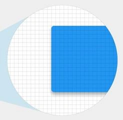 Low-density screen (less PPI)