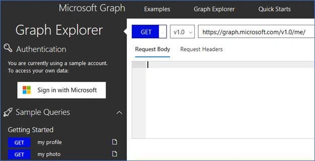 MS Graph API Explorer