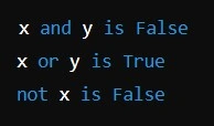 Python Logical Operators