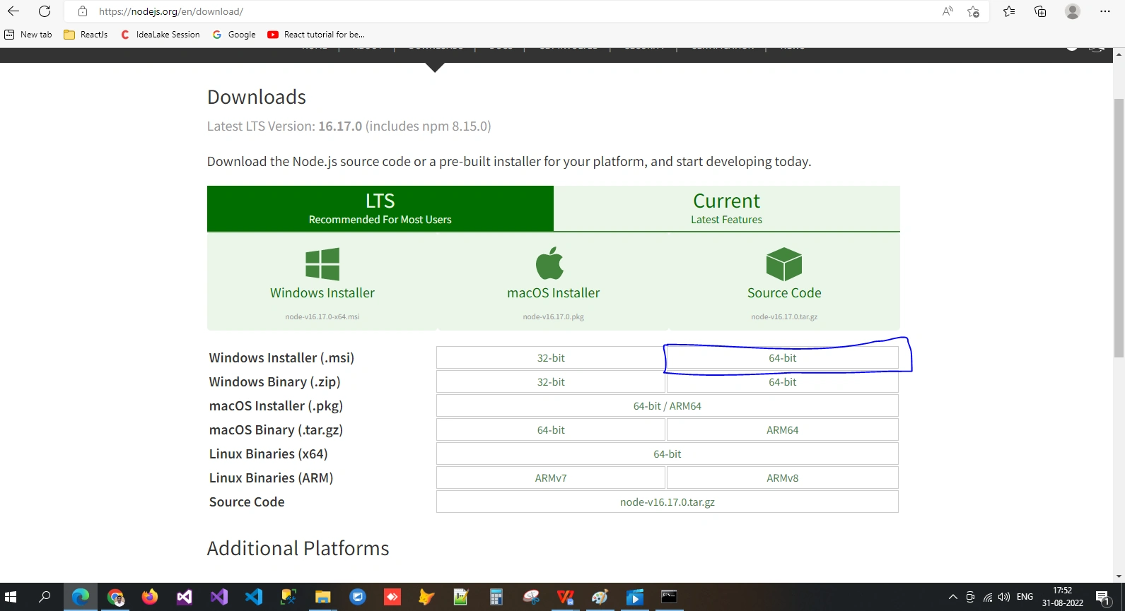 NodeJS Download and Installation