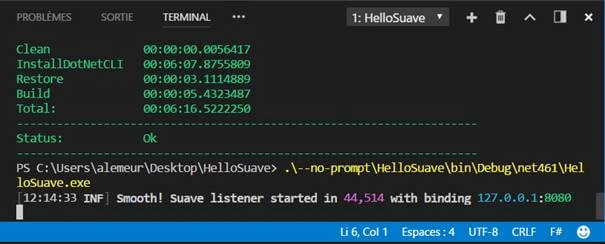 Suave with F#
