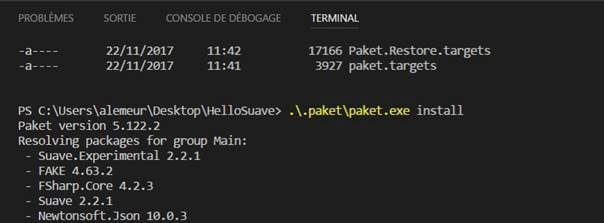 Suave with F#