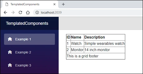 Templated components in Blazor