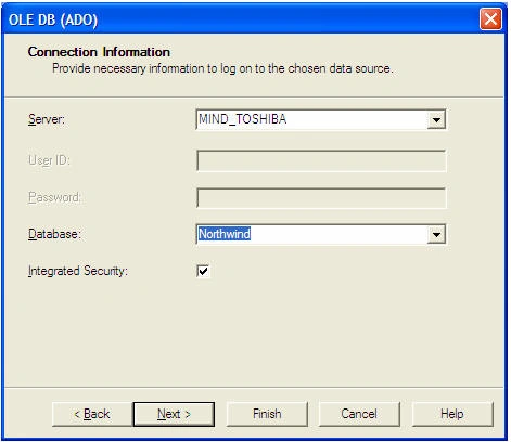 Connection Information dialog