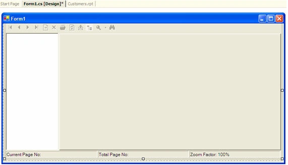 Crystal Report Viewer Control