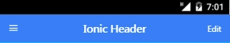 Buttons in Headers