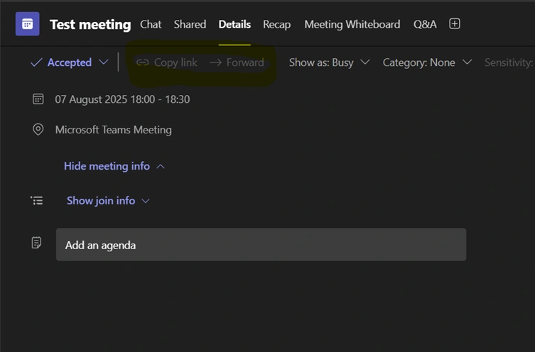 Test meeting
