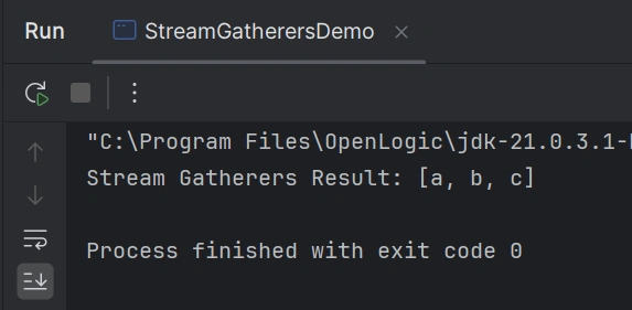 Stream gather
