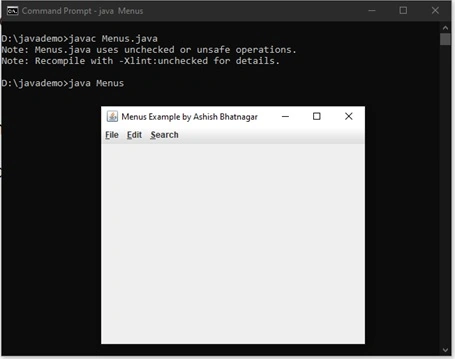 Java applets project demo