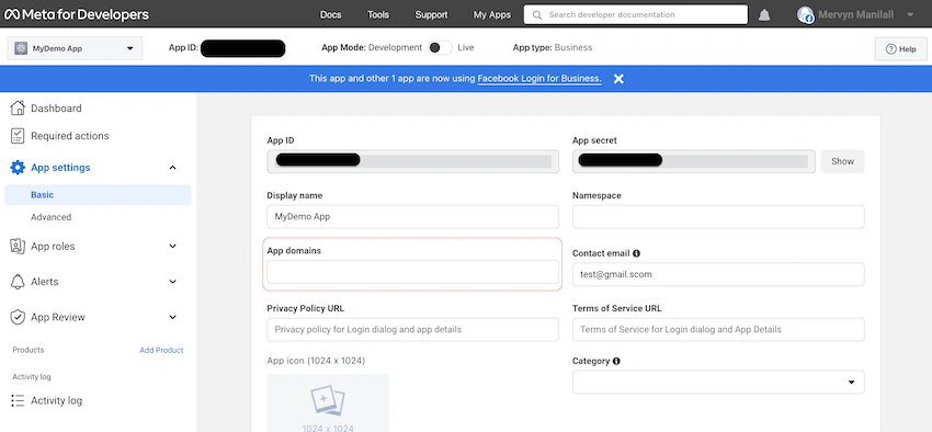 App Settings