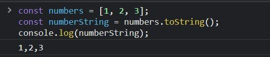 toString()