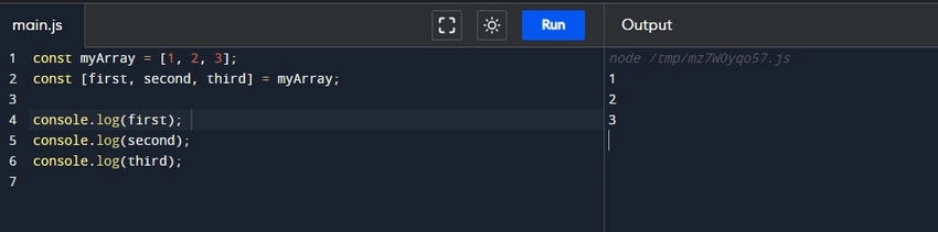 Array Destructuring