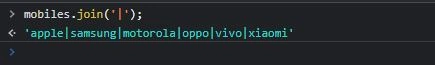 Join the elements of the array with the given separator