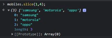 Return a portion of the array