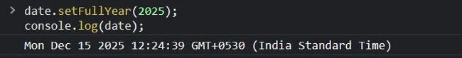 setFullYear();