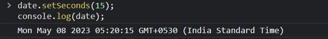 setSeconds();