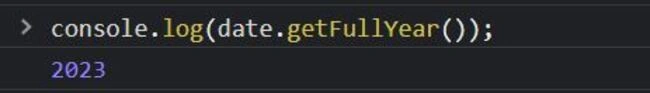getFullYear()
