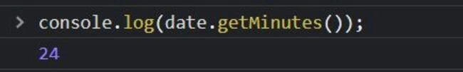 getMinutes()