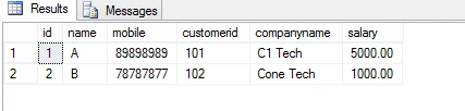 Join in SQL