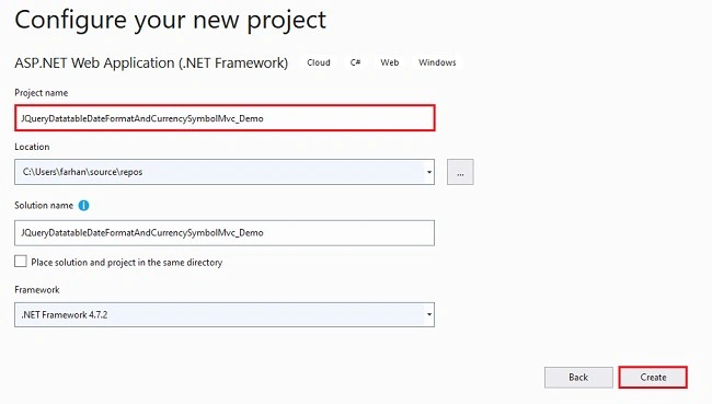 jQuery Datatable Date Format And Currency Symbol