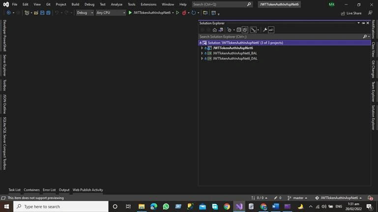 JWT Token Authentication in Asp.net Core 6 Web API Using Three Tier Architecture