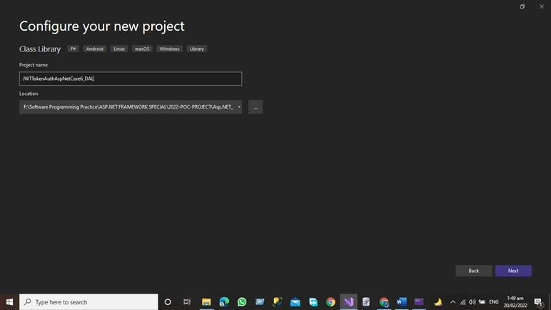 JWT Token Authentication in Asp.net Core 6 Web API Using Three Tier Architecture