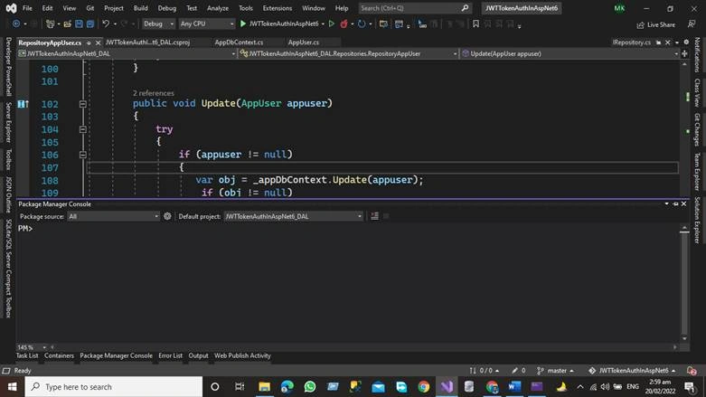 JWT Token Authentication in Asp.net Core 6 Web API Using Three Tier Architecture