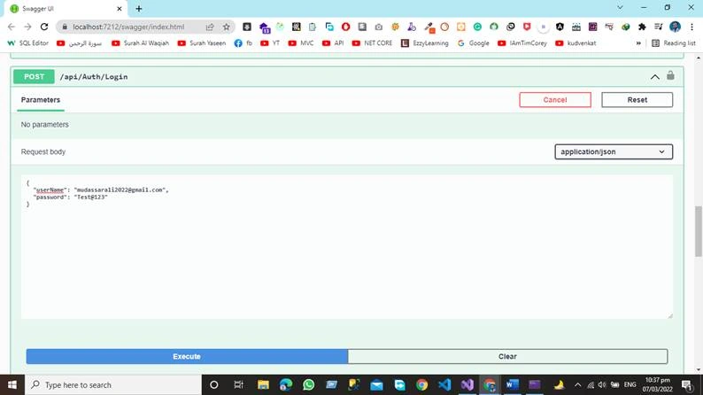 JWT Token Authentication in Asp.net Core 6 Web API Using Three Tier Architecture