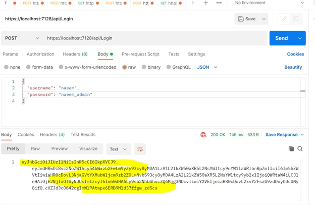 JWT Token Creation, Authentication and Authorization in ASP.Net Core 6.0 with Postman